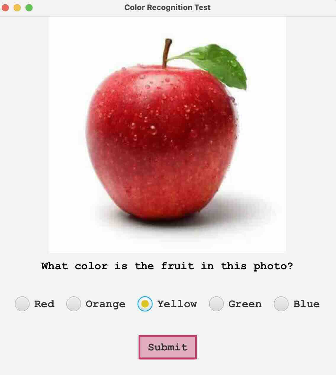 Second Human Verification Test screen